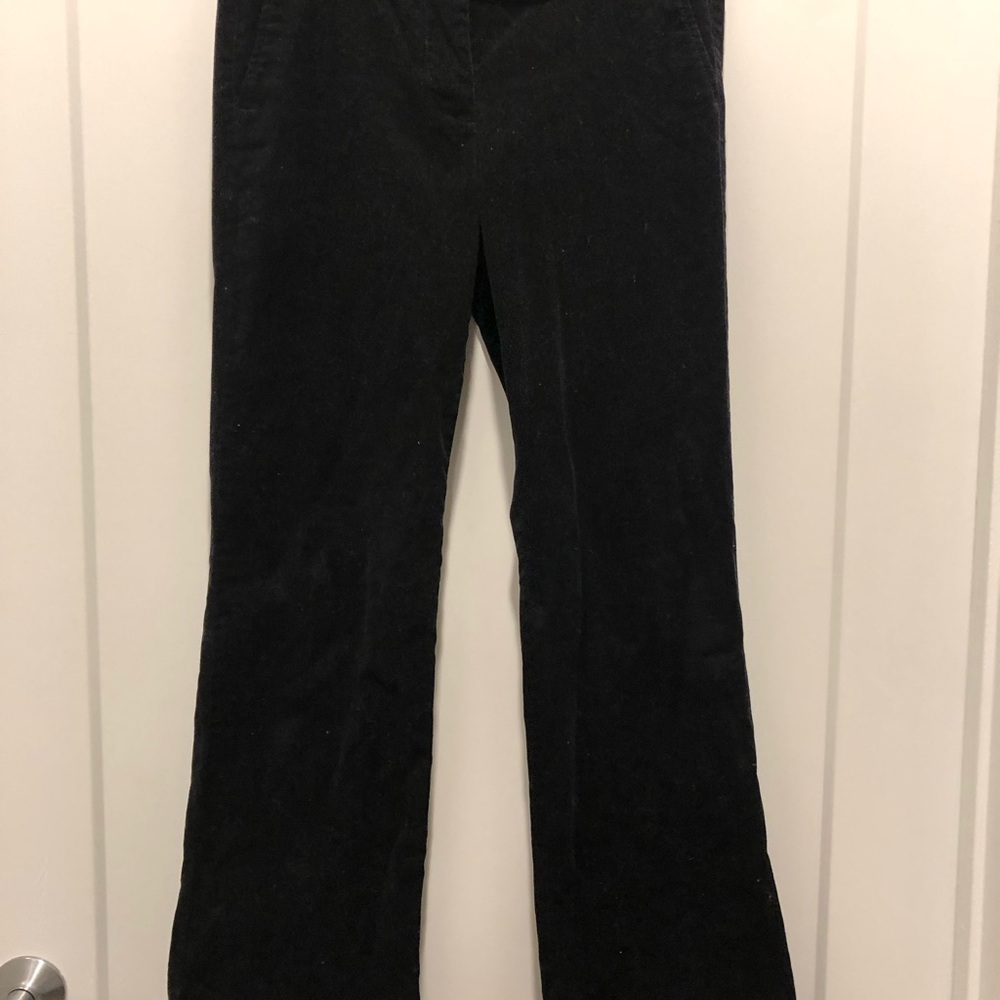J. Crew Black Corduroy Flare Pants Timeless Style
